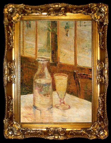 framed  Vincent Van Gogh Still Life with Absinthe, ta009-2